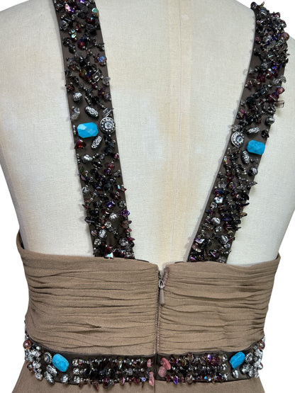 Deadstock Mandalay Silk Chiffon Dress – Size 10