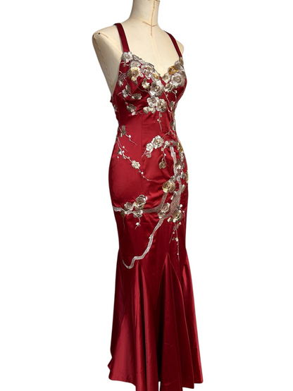 Floor length Deadstock Mandalay, mermaid dress size 6
