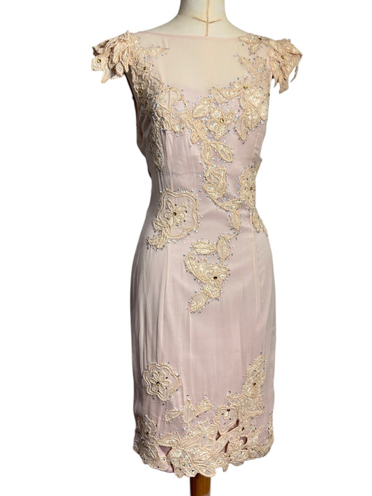 Silk chiffon, dead stock, Mandalay Wedding dress size 14