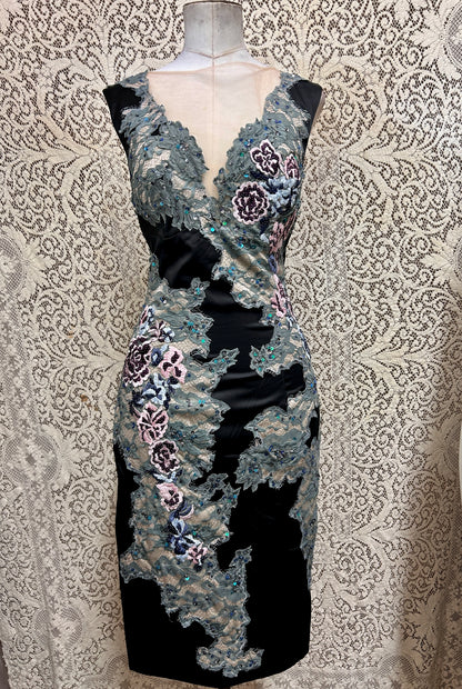 Y2K Deadstock Mandalay Dress lace  – Size 12