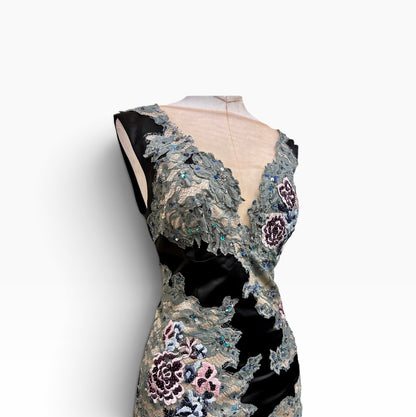Y2K Deadstock Mandalay Dress lace  – Size 12