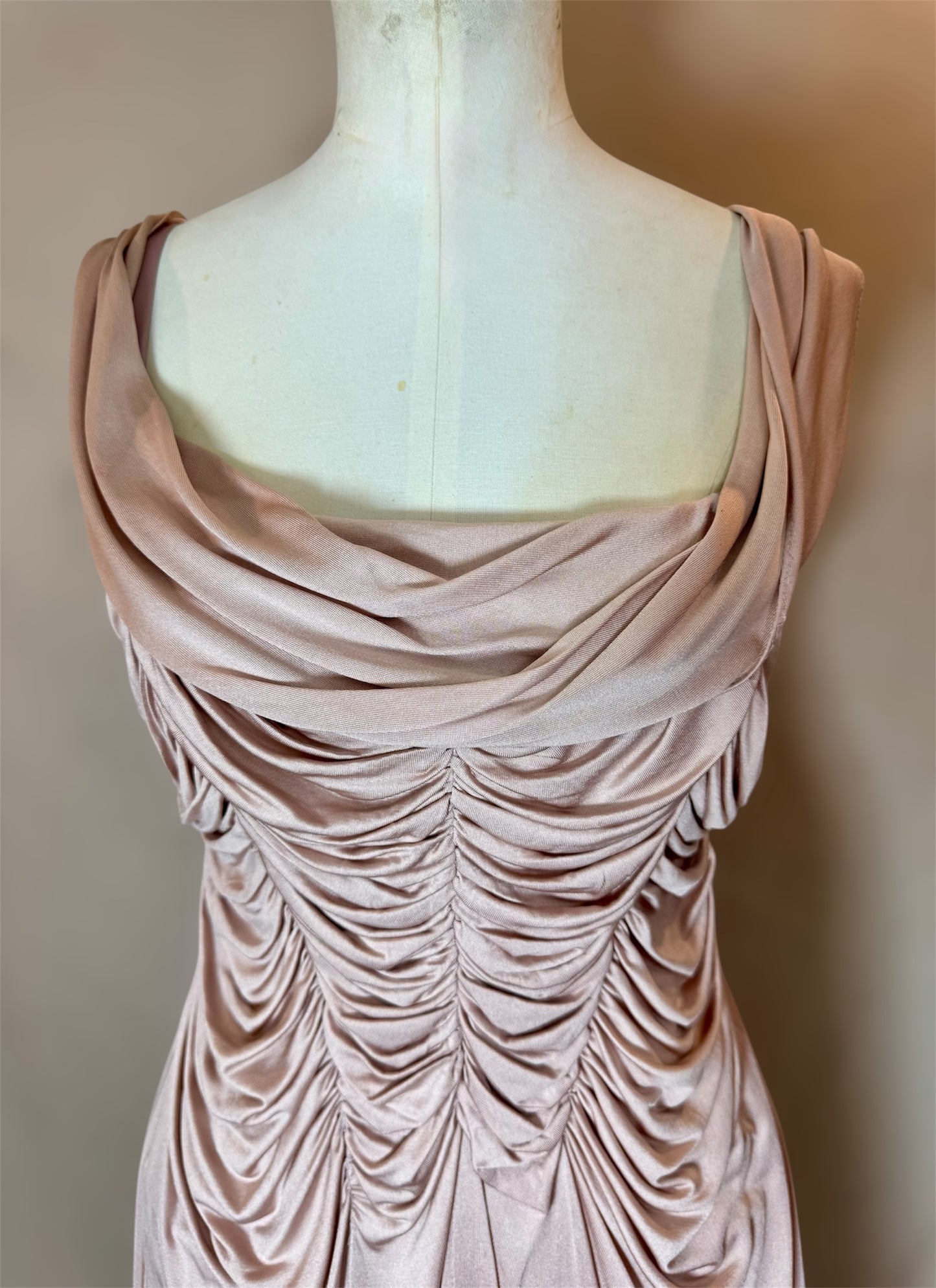 Y2K Deadstock Mandalay Dress – Light Pink, Size 6