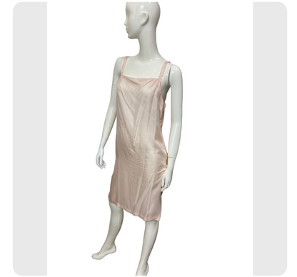 20’s Floral Print Silk Chiffon Dress with Bow Accents and Matching Slip