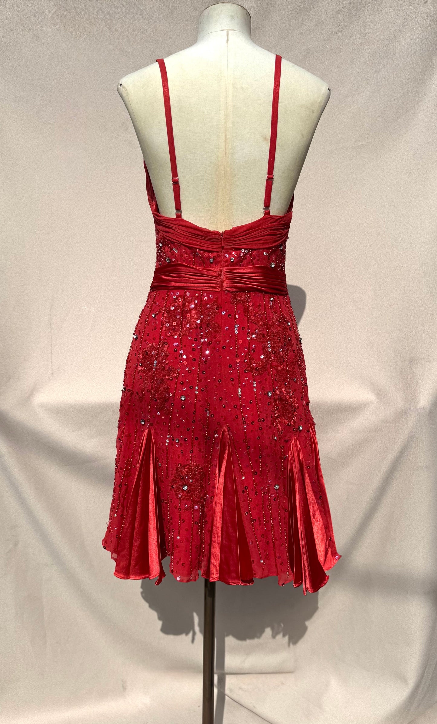 Y2K Mandalay Deadstock red Mini Dress – Size 10