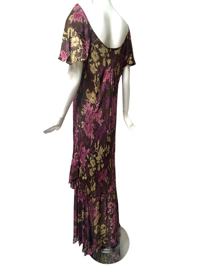 Y2K Bias-Cut Plus Size Evening Gown – Size 20 – 1930s Inspired