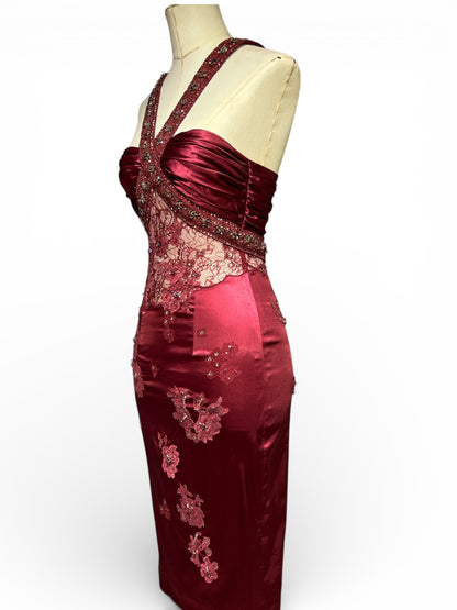 Deadstock Burgundy Mandalay Dress – Size 6