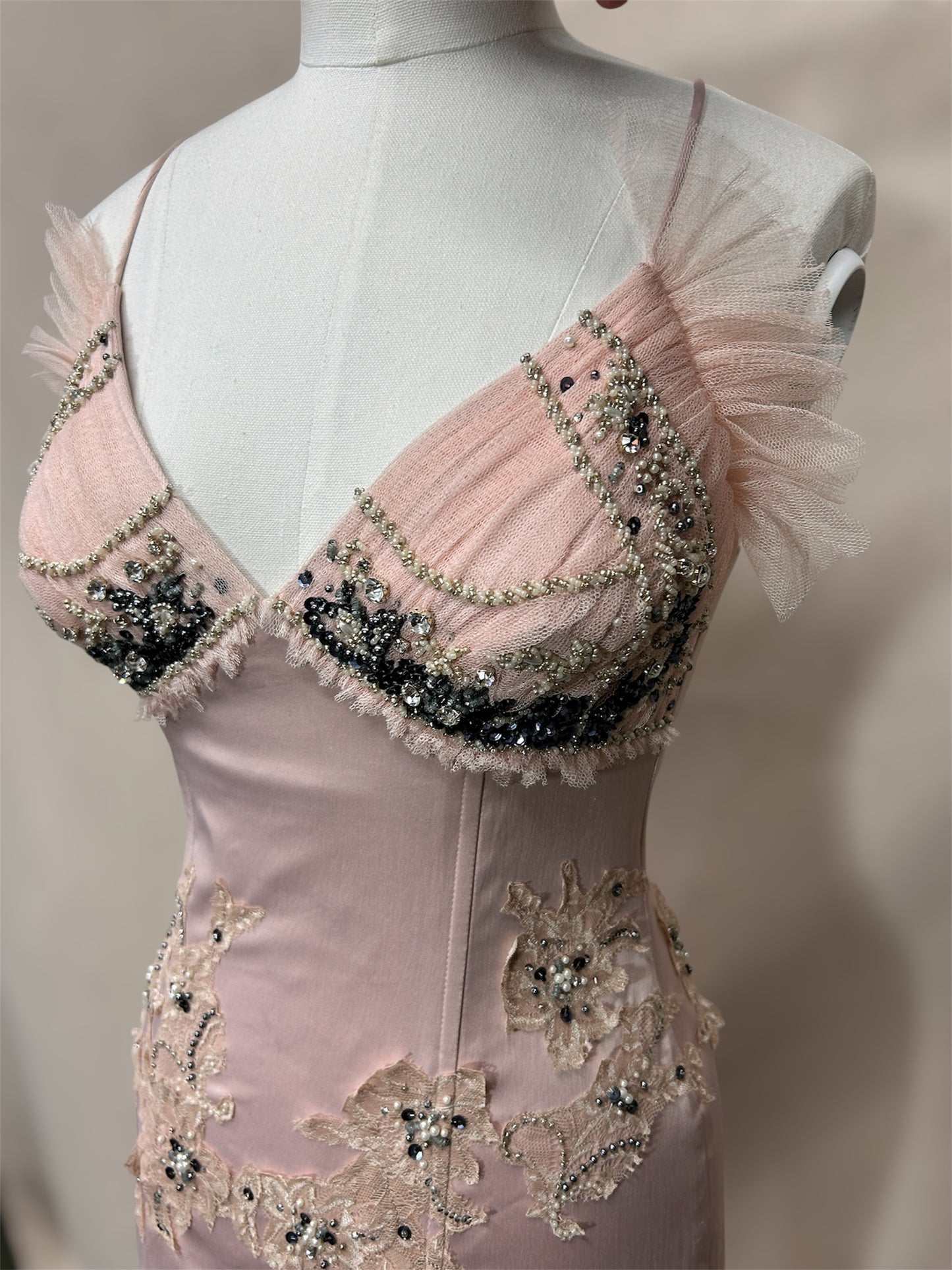 Baby pink Mandalay wiggle dress size 6