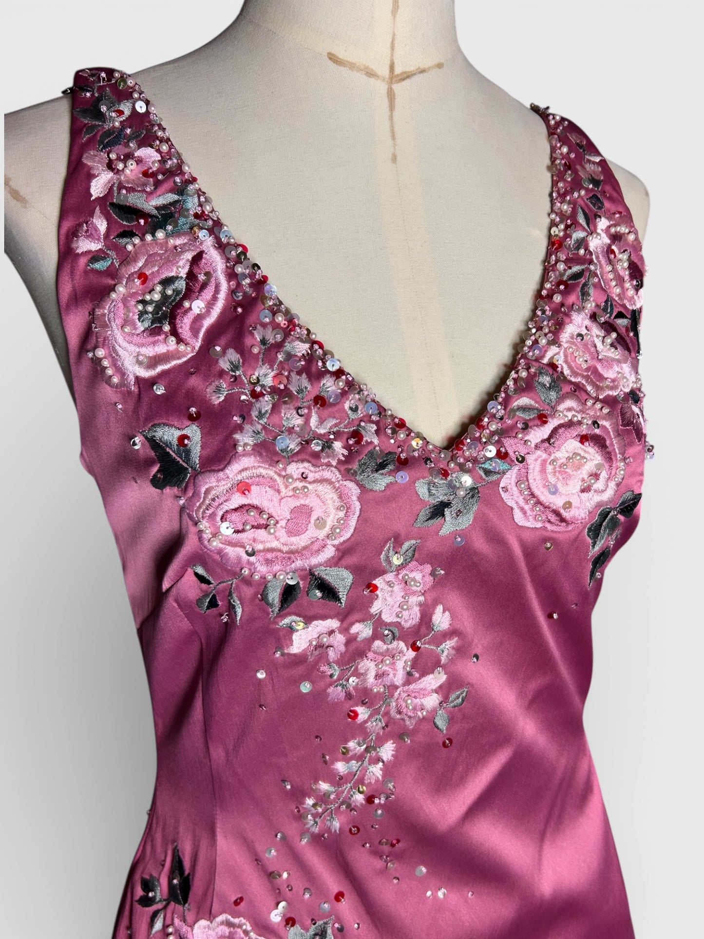 Mandalay rich rose deadstock slip style size 6