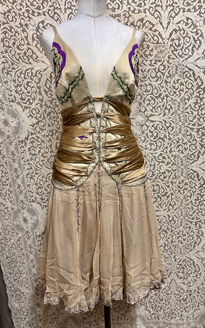 Champagne Deadstock Y2K Mandalay Dress – Size 10