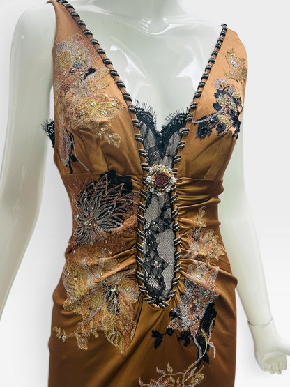 Copper wiggle Mandalay dress size 6