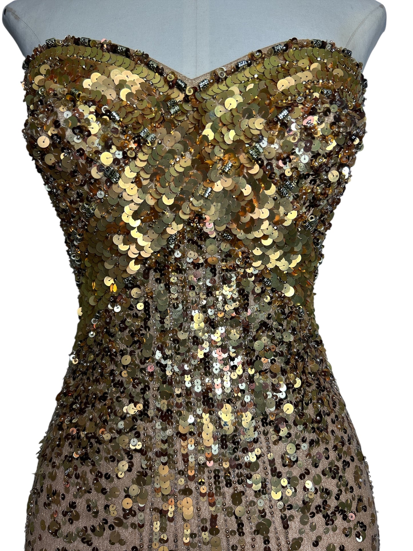 Deadstock Mandalay Strapless Sequin Dress — Size 6