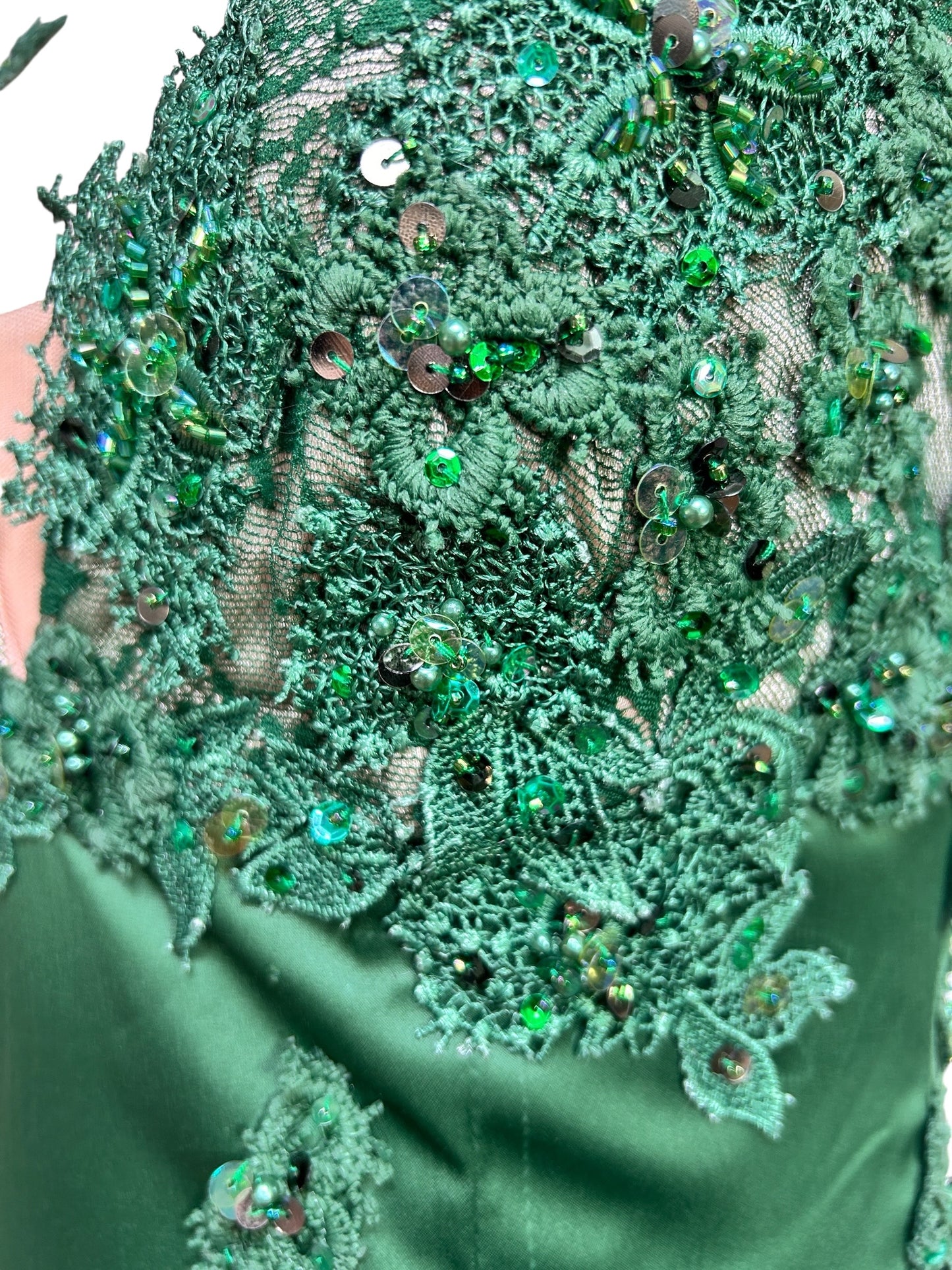 Deadstock Mandalay Emerald Lace Dress – Size 6