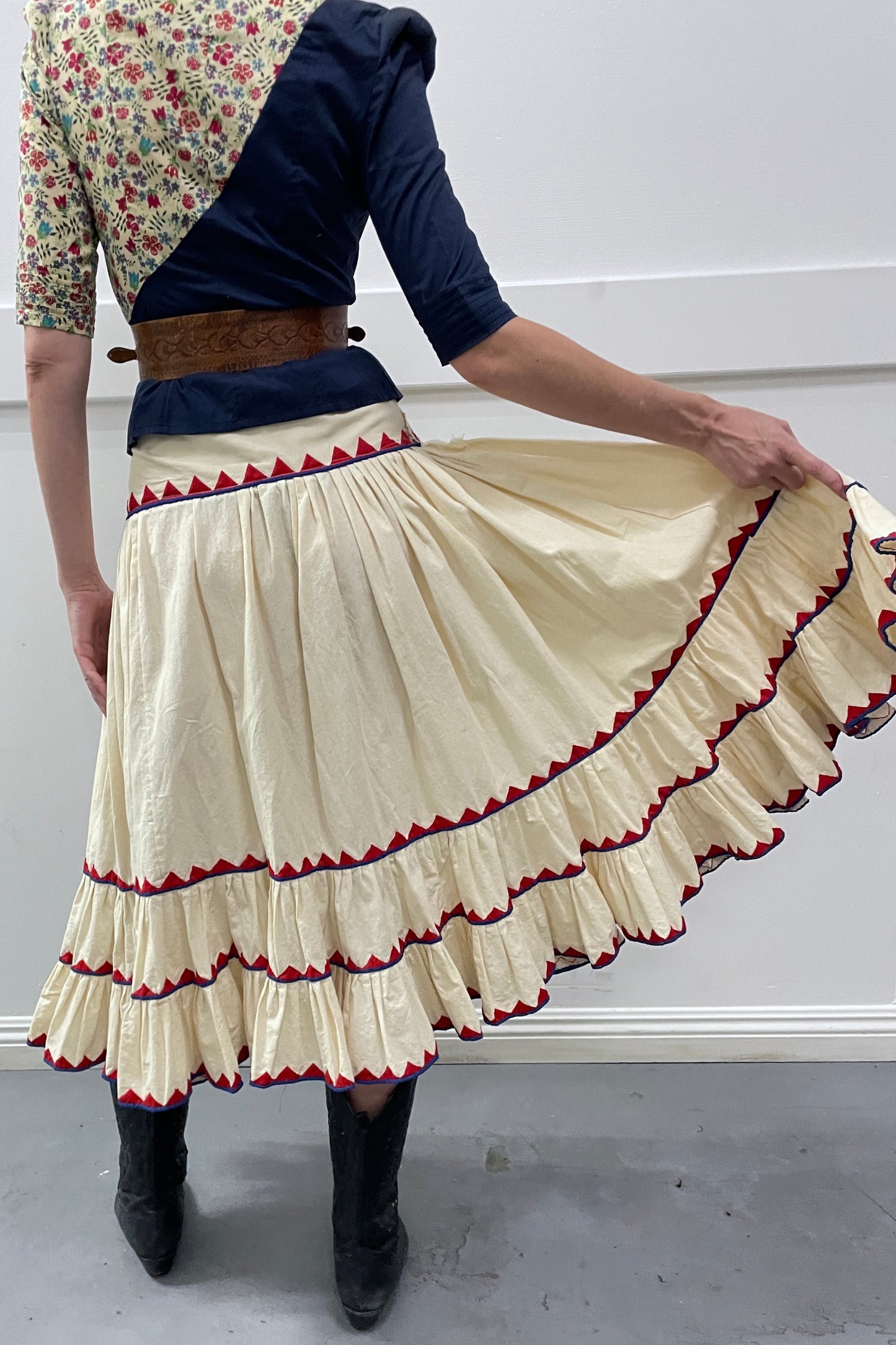 Handmade skirt multi layered selected by Cannonball and Tilly